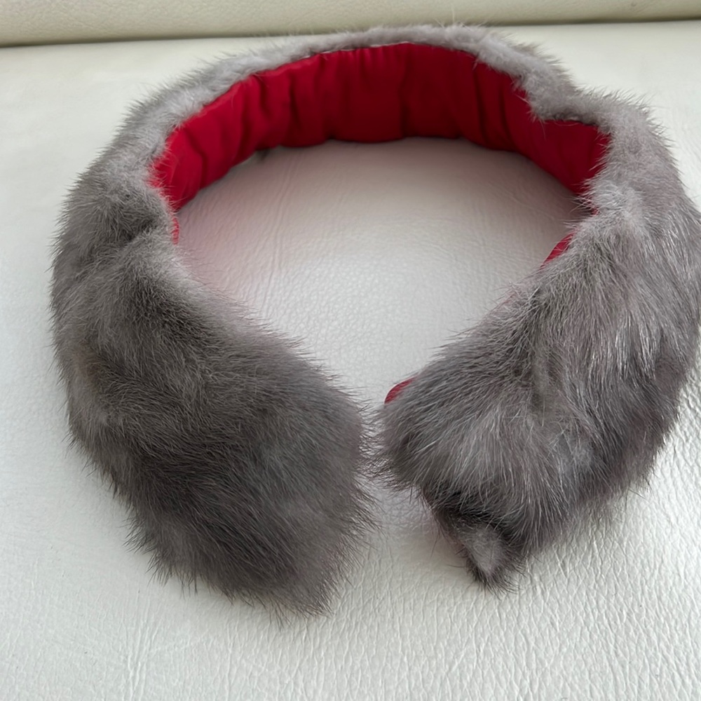Vintage Cerulean mink collar 22” 1940s